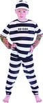 Rire Et Confetti - Fibpri009 - Déguisement pour Enfant - Costume Petit Prisonnier Tatoue - Garçon - Taille M