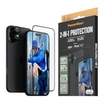 iPhone 16 Plus PanzerGlass 2-i-1 Bundle m. EasyAligner - Skjermbeskyttelse (UWF) / Kamerabeskyttelse - Gjennomsiktig / Svart