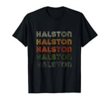 Love Heart Halston Tee Grunge Vintage Style Black Halston T-Shirt