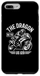 Coque pour iPhone 7 Plus/8 Plus The Dragon 129 TN and NC USA Sport Bike Moto Design