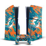 OFFICIAL NFL MIAMI DOLPHINS VINYL SKIN FOR SONY PS5 SLIM DISC EDITION BUNDLE