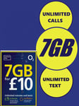 OFFICIAL O2 PAY AS YOU GO 02 SIM CARD  UNLIMITED CALLS &TEXTS - just 99p