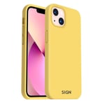 SiGN Liquid Silicone Case för iPhone 14 - Gul Yellow