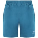 Gymshark Sport Logo Mens Teal Shorts - Size Medium