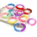 10pcs Gradient Color Elastic Telephone Wire Cord Head Ties Hair One Size