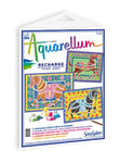 SentoSphère - RECHARGE AQUARELLUM - CHEVAUX - Recharge Cartes Aquarellum - Kit peinture - Peinture Aquarellable Magique - A partir de 8 ans - fabriqué en France