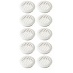 10x Grille d'aération ronde en plastique diamètre d'encastrement 49mm hauteur 16,5mm Ventilation Cache Protection Plafond Mur, blanc