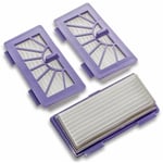 3x filtre compatible avec Neato XV-11, XV-25, XV-21, XV-12, XV-15 aspirateur - filtre hepa violet - Vhbw