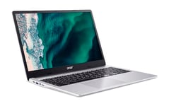 ACER Chromebook 315 CB315-4H-C0JA, Ordinateur Portable 15,6'' Full HD, PC Portable (Intel Core i3-1215U, RAM 8Go, 128Go eMMC, Intel UHD Graphics, Chrome OS), Laptop Gris, Clavier AZERTY