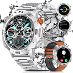 1.43 Zoll Amoled Montre Connectée Homme Appel Bluetooth,Ip68/126 Mode Sport Montre Podometre Homme Pression Artérielle Fréquence Cardiaque Assistant Vocal Compatible Ios Android