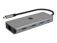 Icy Box Ib-Dk4012-Cpd - Dokkingstasjon - Usb-C 3.2 Gen 2 - 2 X Hdmi - 1Gbe