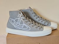 Brand New Vivienne Westwood Hi Top Orb Trainers Sneakers Plimsolls UK 7 EU 41