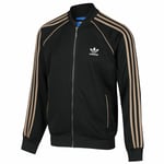 Adidas Originals Retro Green Superstar Track Top Jacket Gold Trefoil 3 Stripes