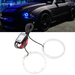 Angel Eyes Light Multi Round Halo Ring Headlights with APP Control for Car Hea⁺