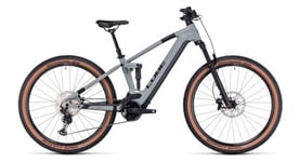 Vtt electrique tout suspendu cube stereo hybrid 120 slx 750 shimano deore xt 12v 750 wh 27 5   gris vert swamp 2023