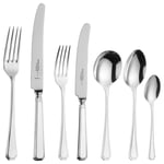 Arthur Price Grecian Stainless Steel Cutlery Set, 56 Piece/8 Place Settings