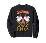 Save The Boo Bees Couple Breast Cancer Halloween Costume Sweatshirt