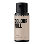 Colour Mill Aqua Blend Food Colouring Liquid Latte - Edible Food Paint for Royal Icing, Macarons, Meringue, Fondant, Jellies, Beverages and More - 20 ml