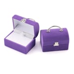 YFFSBBGSDK Jewelry Boxes Small Jewelry Box Velvet Wedding Ring Box Necklace Display Box Cute Bear Gift Box