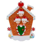 Julgranshängande Ornament Jul DIY Dekoration Klot Family of 3