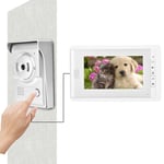 7 In Color HD TFT‑LCD Doorbell Video Intercom Entry System GF0