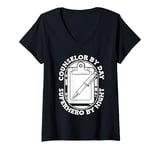 Womens Counselor - Guidance Therapy Mental Health Support Counselor V-Neck T-Shirt