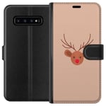 Samsung Galaxy S10 Sort Lommebokdeksel Ren Julkänsla