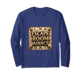 Escape Room Game Addict Vintage Pirate Map Long Sleeve T-Shirt