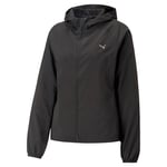 Puma Womens RUN FAVOURITE Hood Woven Jacket - Black - Size X-Large