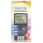 Guerrilla Military Grade Screen Protector 2-Pack For Texas Instruments TI 83 Plus Graphing Calculator