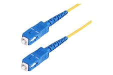 StarTech.com 100m (328ft) SC to SC (UPC) OS2 Single Mode Simplex Fiber Optic Cable, 9/125µm, 40G/100G, Bend Insensitive, Low Insertion Loss, LSZH Fiber Patch Cord - patchkabel - 100 m. - gul