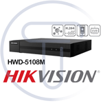 Hikvision Hiwatch DVR HWD-5108M 2 4 8 canaux 1080p hybride 5-en-1 HDTVI/AHD/CVI