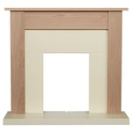 Adam Southwold Fireplace in Oak & Cream, 43 inch