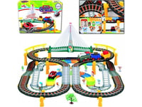 Woopie Electric Rail 2In1 Race Track Train Viaduct Auto Xxl 192 El.