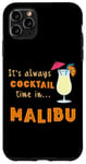 Coque pour iPhone 11 Pro Max Cocktail Malibu It's Always Cocktail Time on Malibu Beach