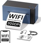 Imprimante d'étiquettes d'expédition WiFi 4x6, 344WF, imprimante Thermique WiFi pour Petites Entreprises, Fabricant d'étiquettes Postales, Compatible avec Ebay, Etsy, Shopify, , USPS