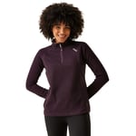 Regatta Womens Montes Half Zip Lightweight Microfleece Top - Purple - Size 20 UK