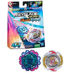 Beyblade Burst QuadStrike Dual Pack, Pack de 2 toupies de compétition Gambit Dragon D8 et Ambush Achilles A8