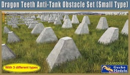 Gecko Models 35GM0084 1/35 Dragon Teeth Anti-Tank Obstacle Set Small Type