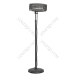 Sealey Infrared Quartz Patio Heater with Telescopic Floor Stand 2000W/230V