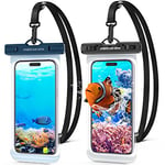 UNBREAKcable Waterproof Phone Pouch，2-Pack IPX8 Universal Waterproof Phone Case Dry Bag for iPhone 14 13 12 11 Pro Max XR X XS SE 2022 8 Plus Samsung S23 S22 Ultra S21 S10 Huawei P40 Mate 40 up to 7"