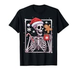 Funny Christmas Skeleton Hot Chocolate Xmas Santa Coffee T-Shirt