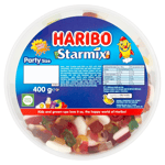 Haribo Sweets Fruit Juicy Gum Tub 400g X3 Sweet Foam Gums