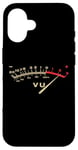 iPhone 16 Retro Classic VU Meter Vintage Stereo Music Lover Men Women Case