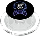 J'Entends Rien Je Joue Humour Gamer Jeux Vidéo Console PopSockets PopGrip pour MagSafe