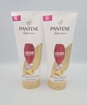 2x Pantene Conditioner Colour Protect 350ml Hair Care Shine Enhancer Pro-V Form