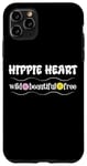 Coque pour iPhone 11 Pro Max Hippie Heart Wild Belles Fleurs Libres Floral Daisy Années