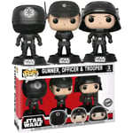 FUNKO POP BOBBLE HEADS STAR WARS GUNNER OFFICIER & TROOPER ÉDITION EXCLUSIVE