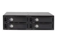 StarTech.com Backplane pour 4 disques durs SAS II / SATA III 6 Gb/s de 2,5" - Rack mobile 4x HDD / SSD avec échange à chaud - Boîtier de stockage - 4 Baies (SATA-600 / SAS-2) 0 - pour P/N:...