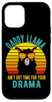 Coque pour iPhone 12/12 Pro Papa Llama n'a pas le temps pour ton drame